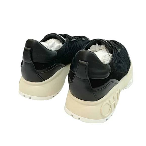 Jimmy Choo Men's Black Raine Sneakers Authentic